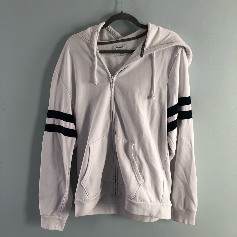 Old Navy Zip Up Hoodie with Stripes